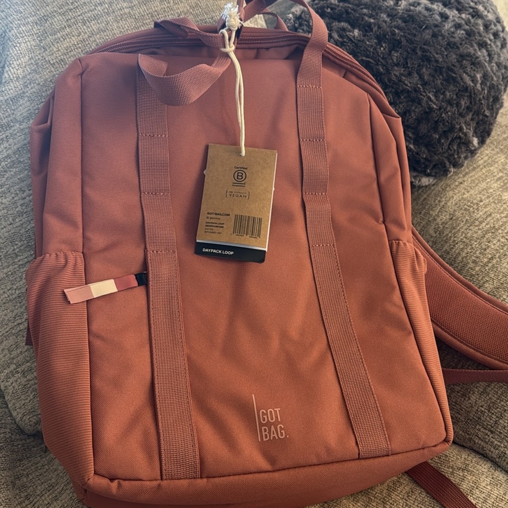 Got Bag Daypack Loop Backpack Waterproof Recycled LION FISH color Commuter NWT - Picture 8 of 13